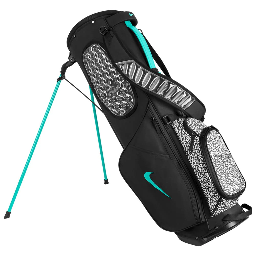 Nike Air Max Lite Golf Stand Bag - Black/Wolf Grey/Clear Jade