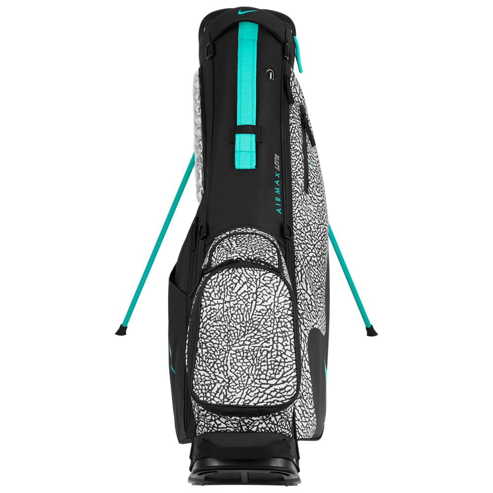 Nike Air Max Lite Golf Stand Bag - Black/Wolf Grey/Clear Jade - Image 3