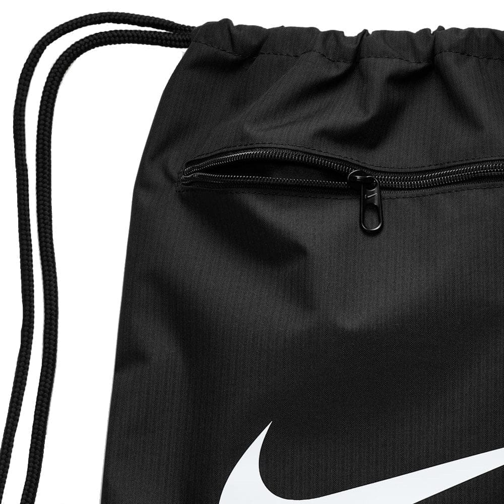 Nike Brasilia 9.5 Training Gymsack - Black/Black/White - Image 5
