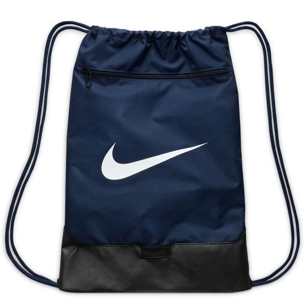 Nike Brasilia 9.5 Training Gymsack - Midnight Navy/Black/White