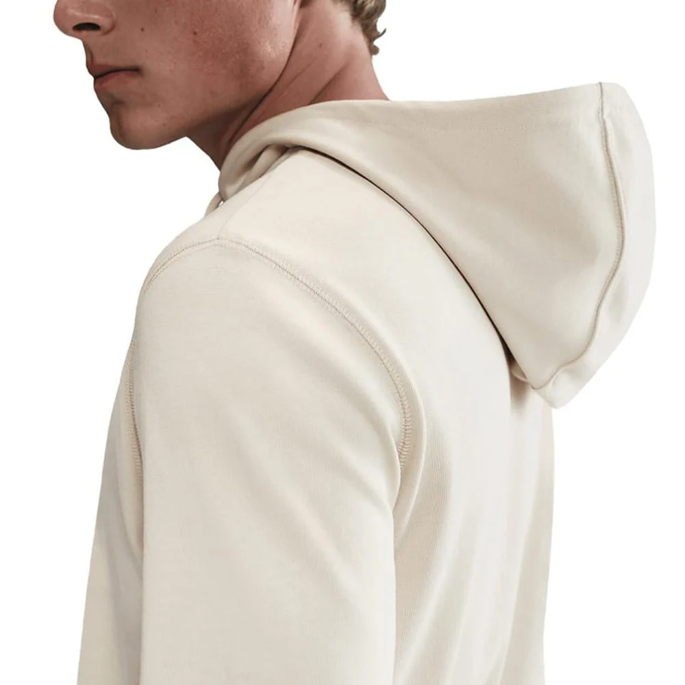 Nike Club Knit Hoodie - Lt Khaki/White - Image 2