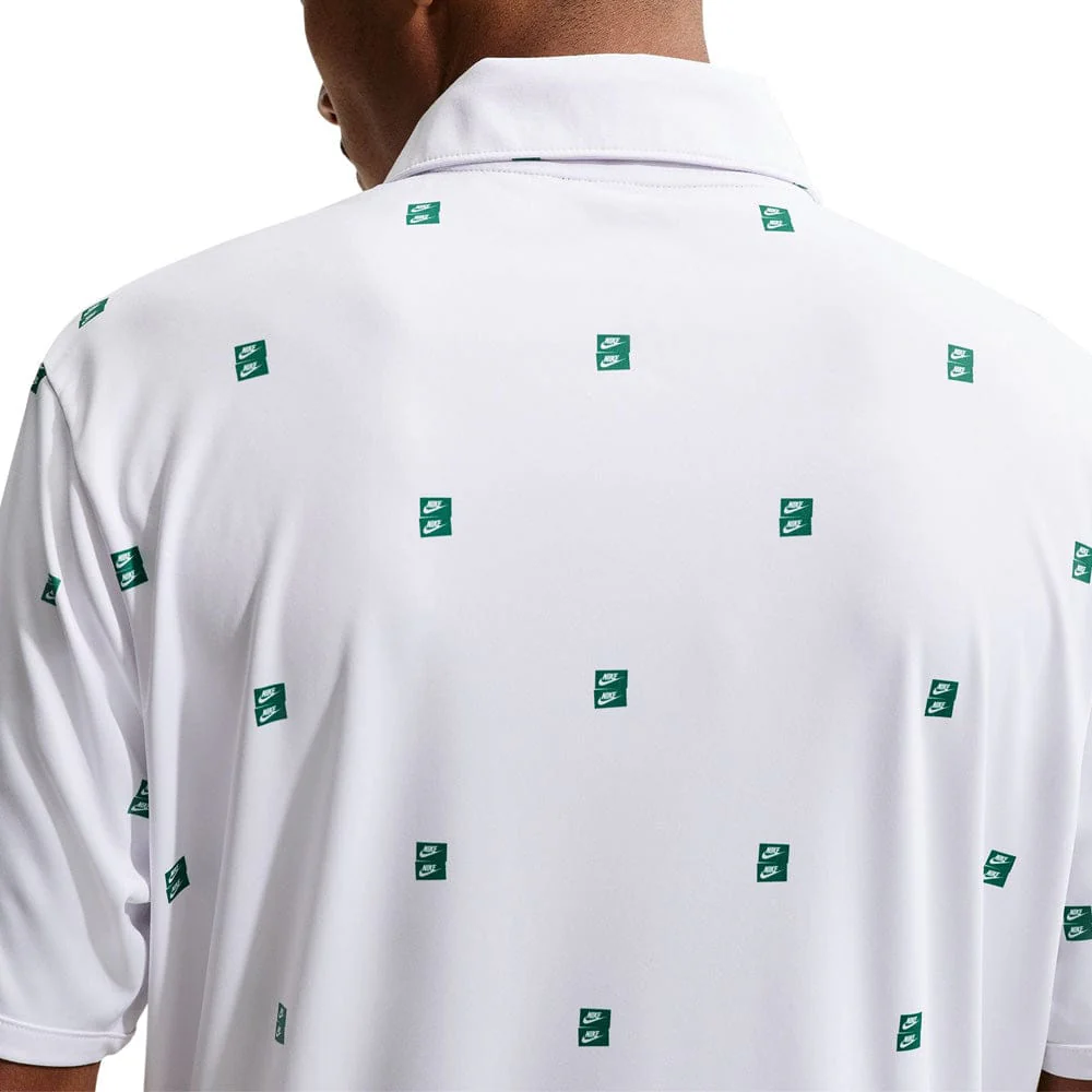 Nike Dri-Fit Par 5 Icon Stack Polo Shirt - White/Malachite - Image 2