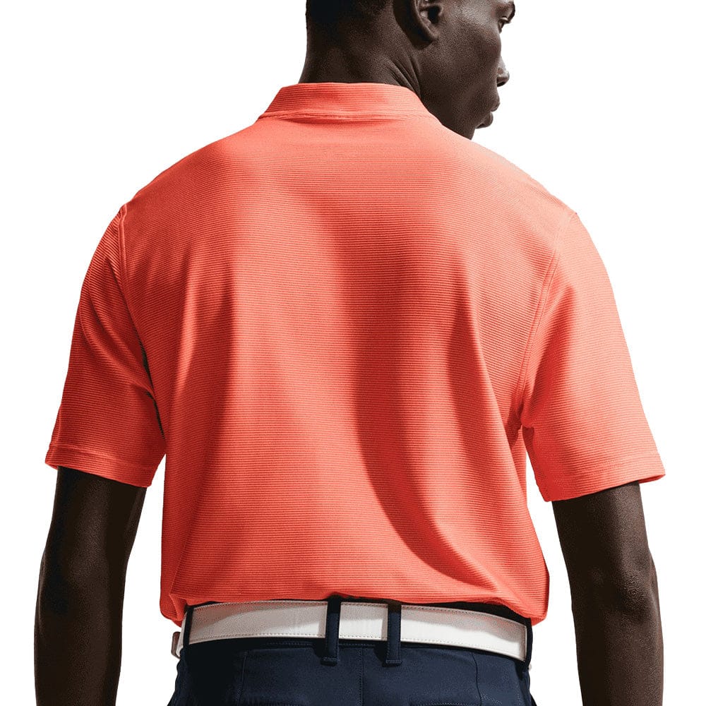 Nike Dri-Fit Velocity Blade Polo Shirt- Turf Orange/White - Image 2