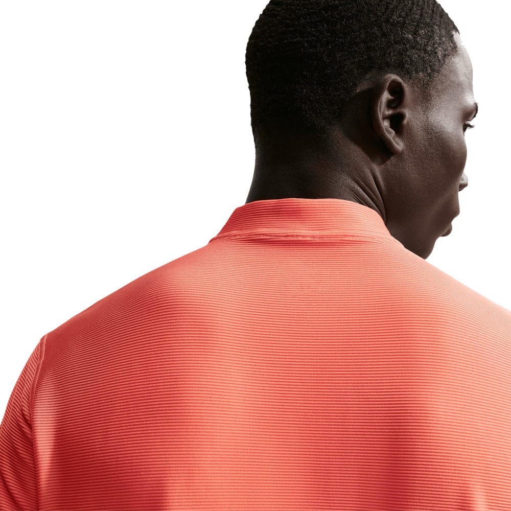 Nike Dri-Fit Velocity Blade Polo Shirt- Turf Orange/White - Image 4