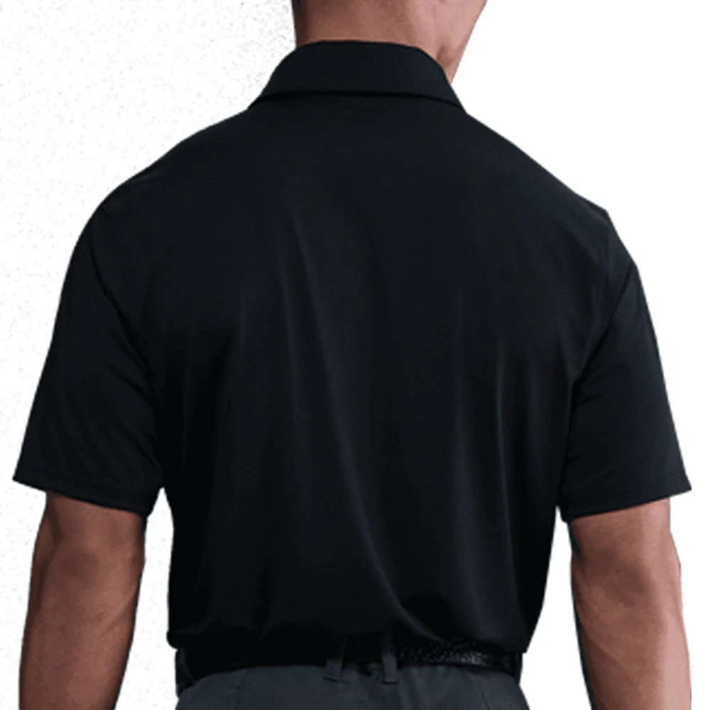 Nike Dri-Fit Velocity Solid Polo Shirt - Black/White - Image 2
