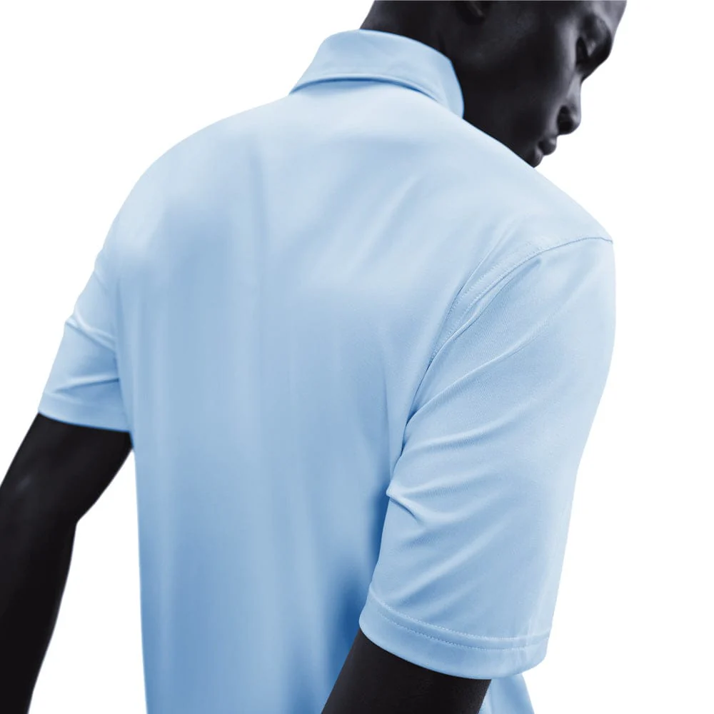 Nike Dri-Fit Velocity Solid Polo Shirt- Hydrogen Blue/Black - Image 3