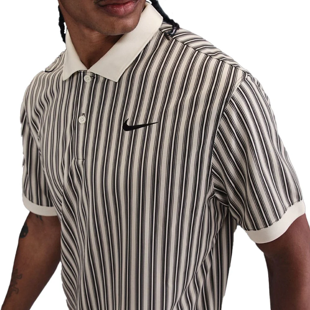 Nike Dri-Fit Victory+ Polo Shirt - Light Orewood Brown/Pale Ivory/Black - Image 3