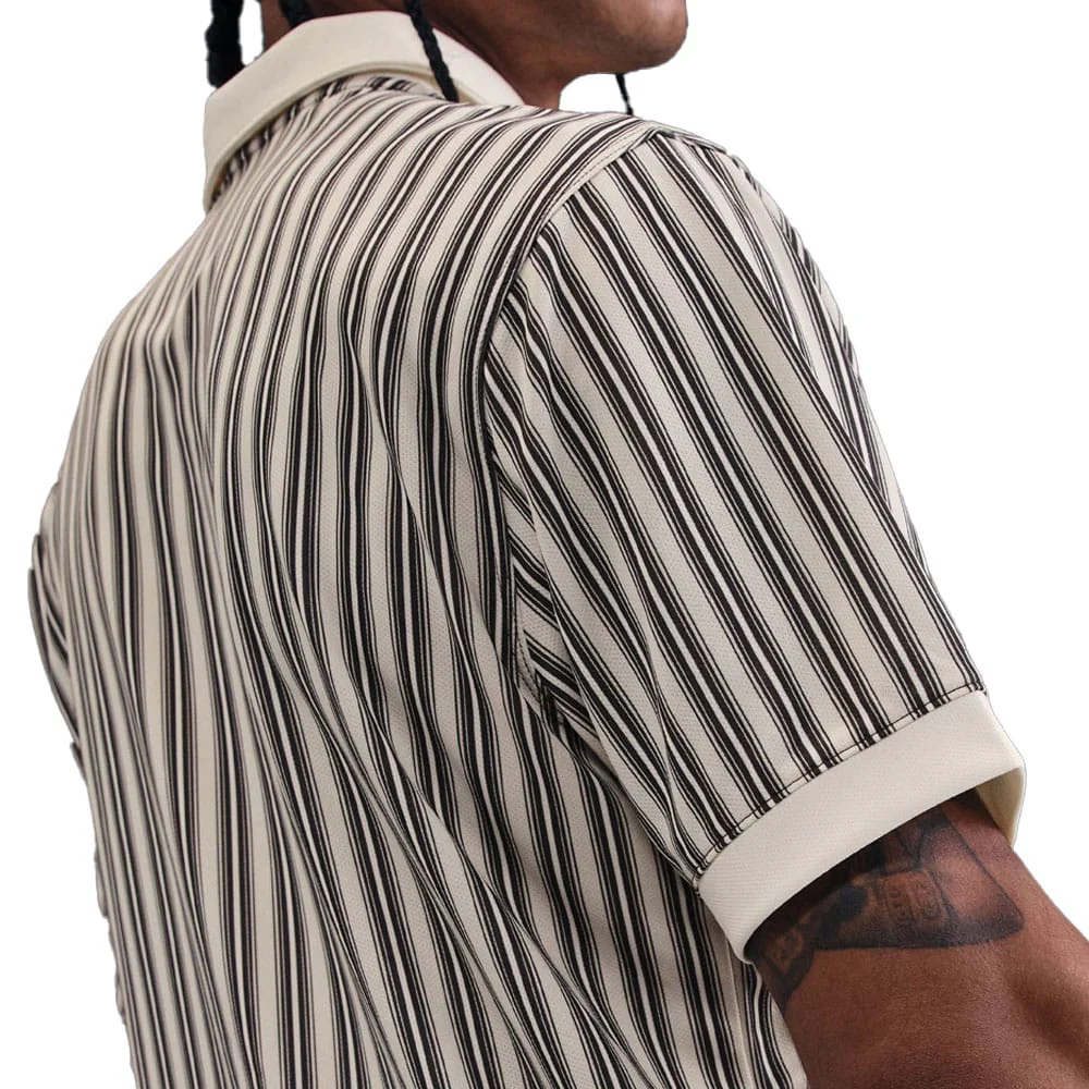 Nike Dri-Fit Victory+ Polo Shirt - Light Orewood Brown/Pale Ivory/Black - Image 4