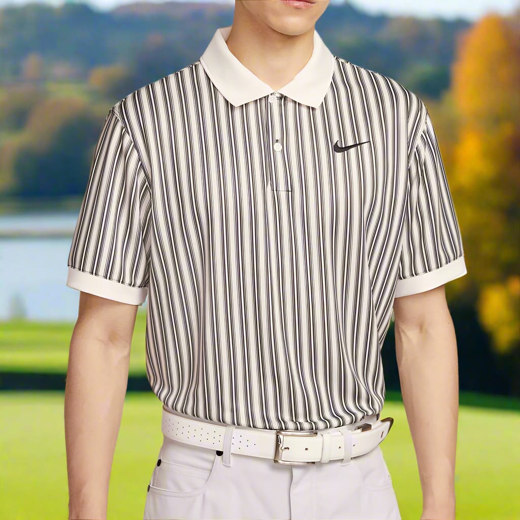 Nike Dri-Fit Victory+ Polo Shirt - Light Orewood Brown/Pale Ivory/Black - Image 5