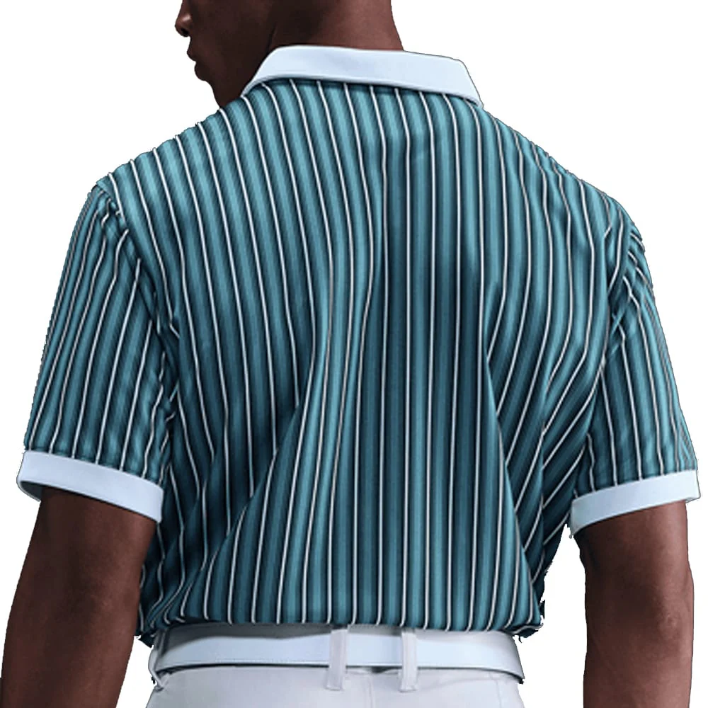 Nike Dri-Fit Victory+ Polo - Smokey Blue/Pure Platinum/White - Image 2