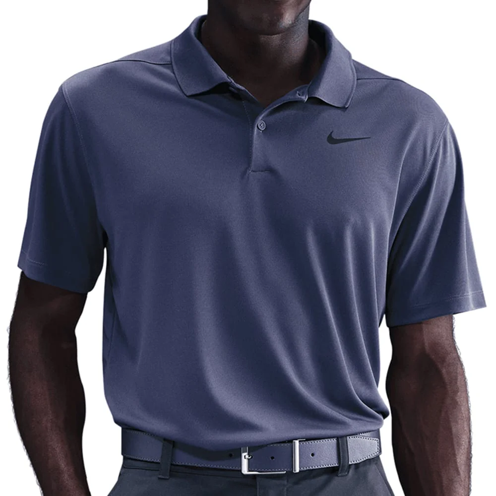 Nike Dri-Fit Victory Solid Polo Shirt - Sanded Purple/Black