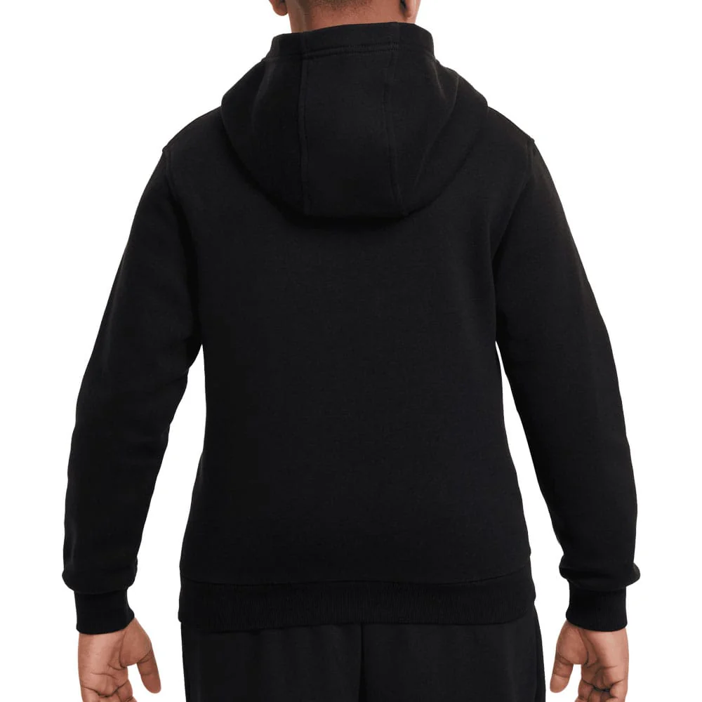 Nike Junior Sportswear Club Fleece Hoodie - Black/White - Image 2