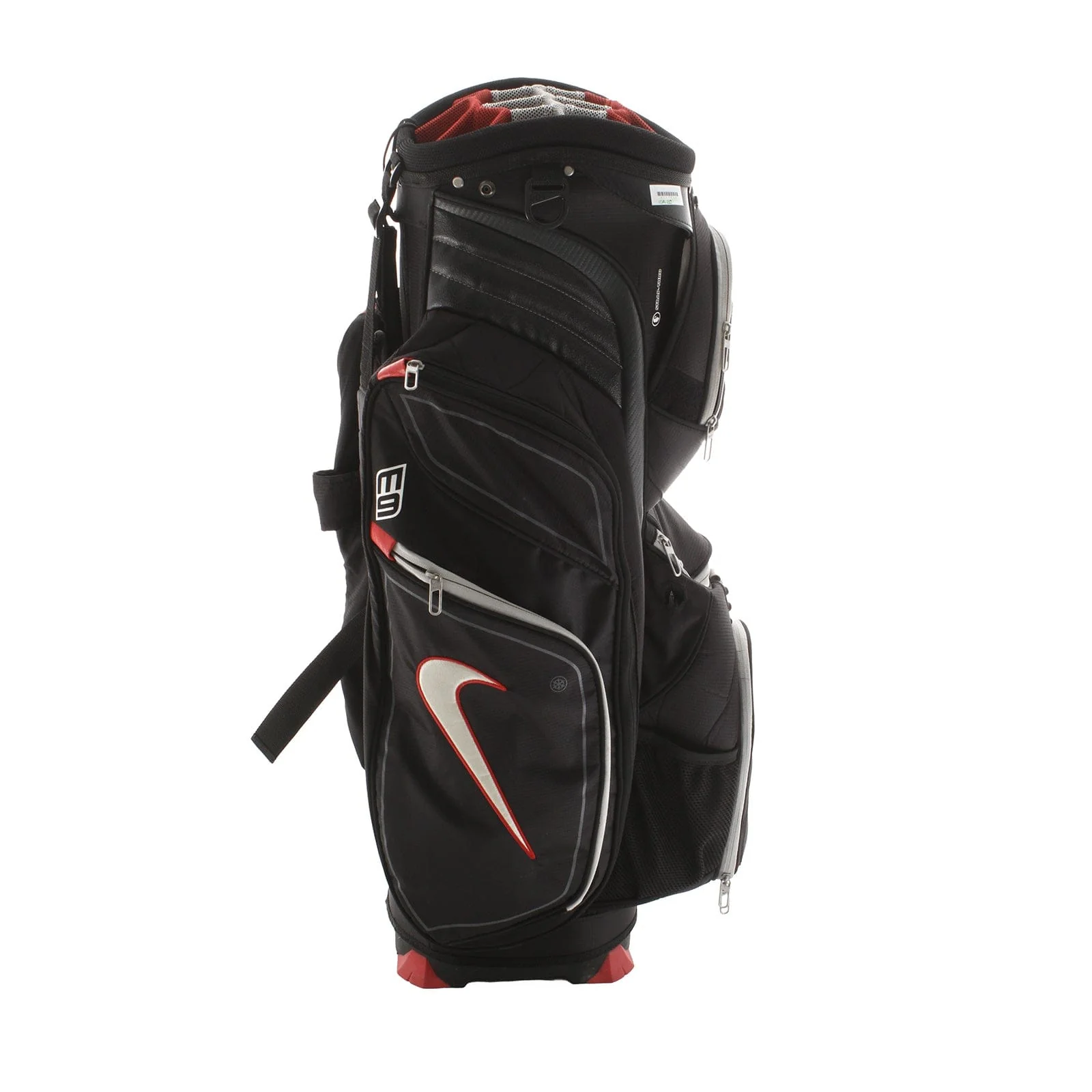 Nike M9 Cart Bag - Black/Red/Silver - Image 3