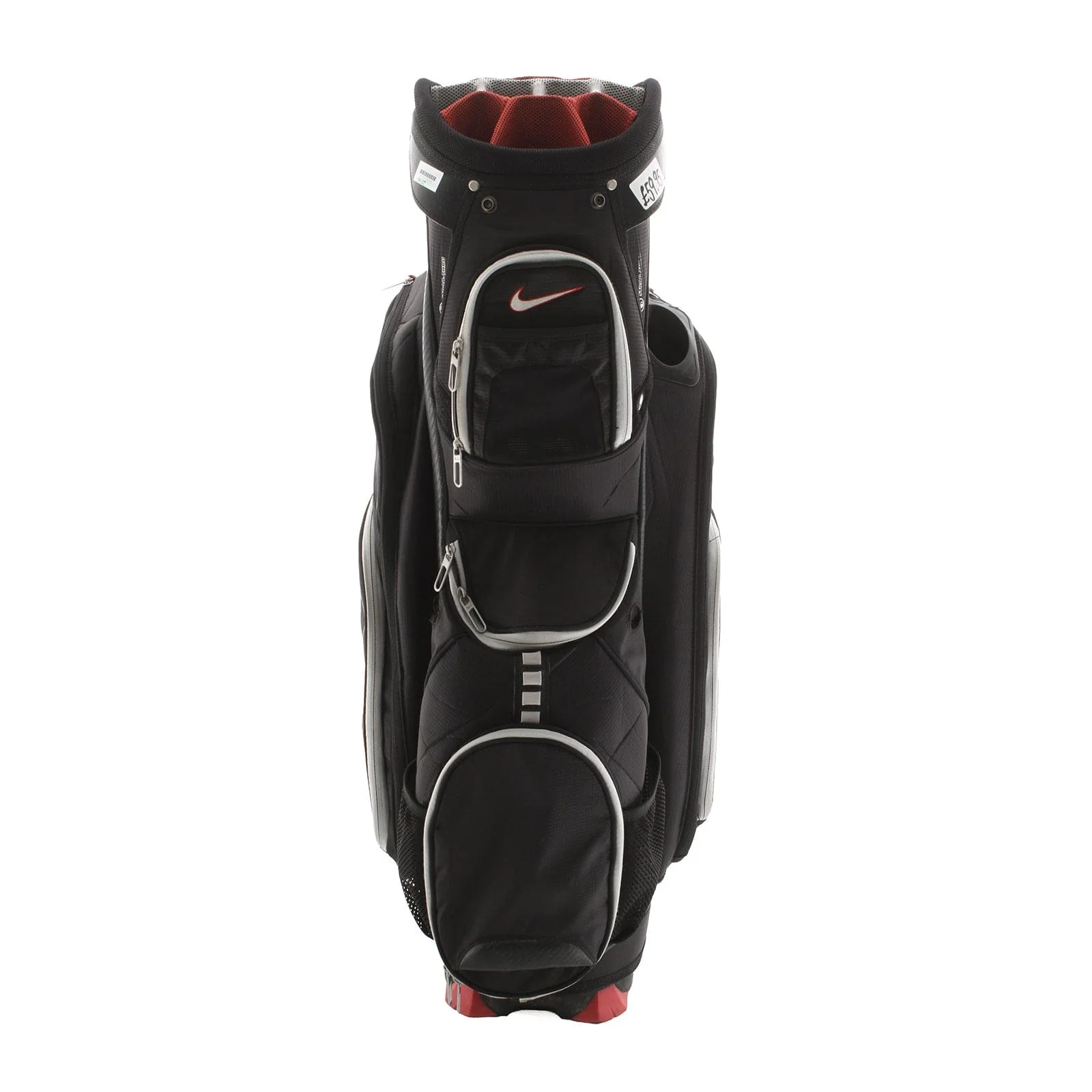 Nike M9 Cart Bag - Black/Red/Silver - Image 4