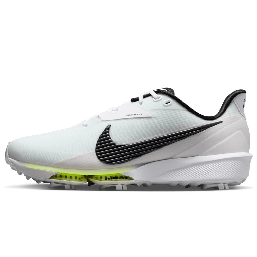 Nike Next% Tour 3 Waterproof Spiked Shoe - White/Black/Phantom - Image 3