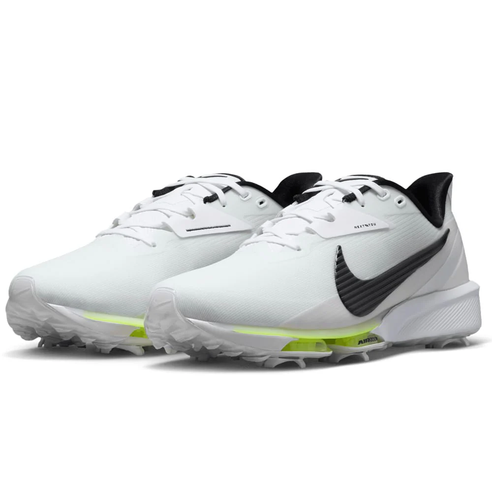 Nike Next% Tour 3 Waterproof Spiked Shoe - White/Black/Phantom - Image 5