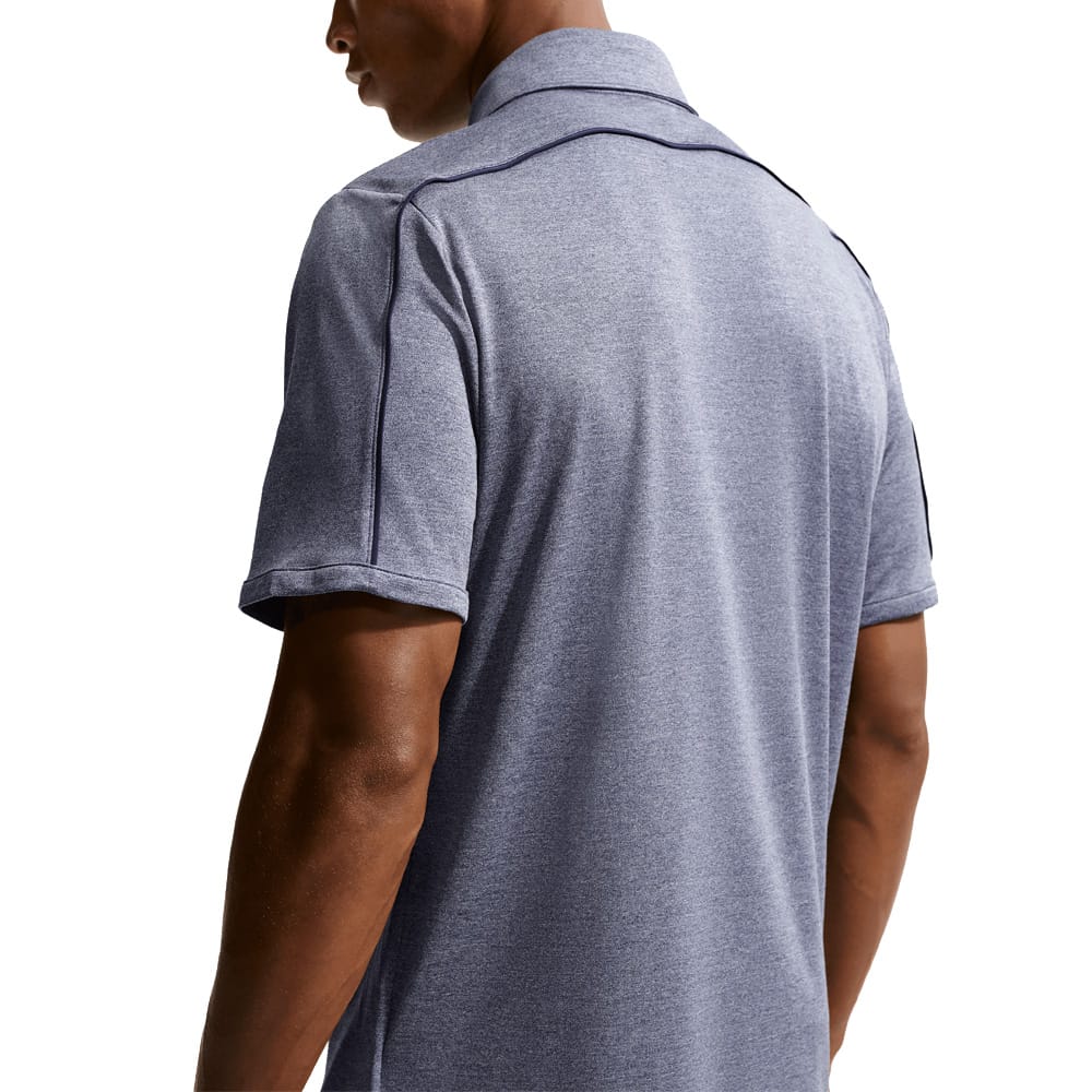 Nike Par 5 Dri-Fit Heather Polo Shirt - College Navy/College Navy - Image 5