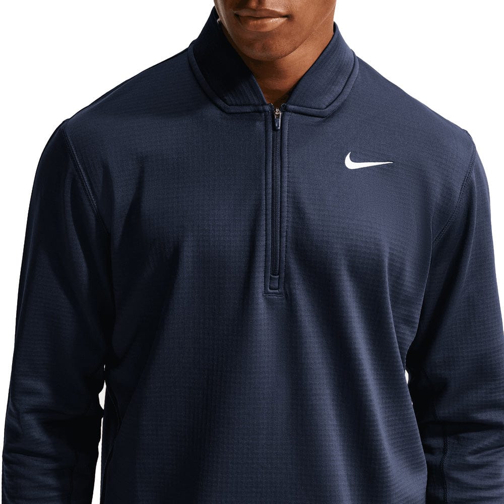 Nike Therma-Fit Velocity 1/2 Zip Pullover - College Navy/White - Image 5