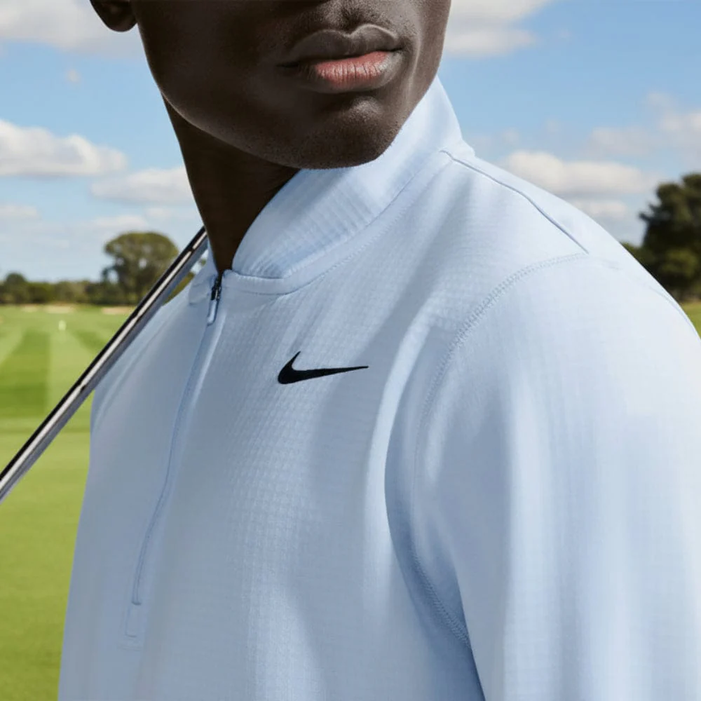 Nike Velocity Therma-Fit 1/2 Zip Pullover - Hydrogen Blue/Black - Image 5