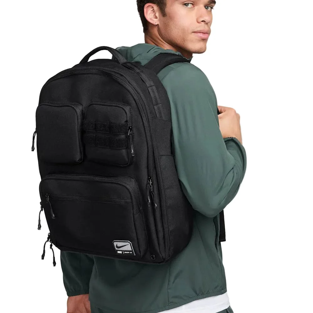 Nike Utility Power Backpack - Black/Black/White - Image 4