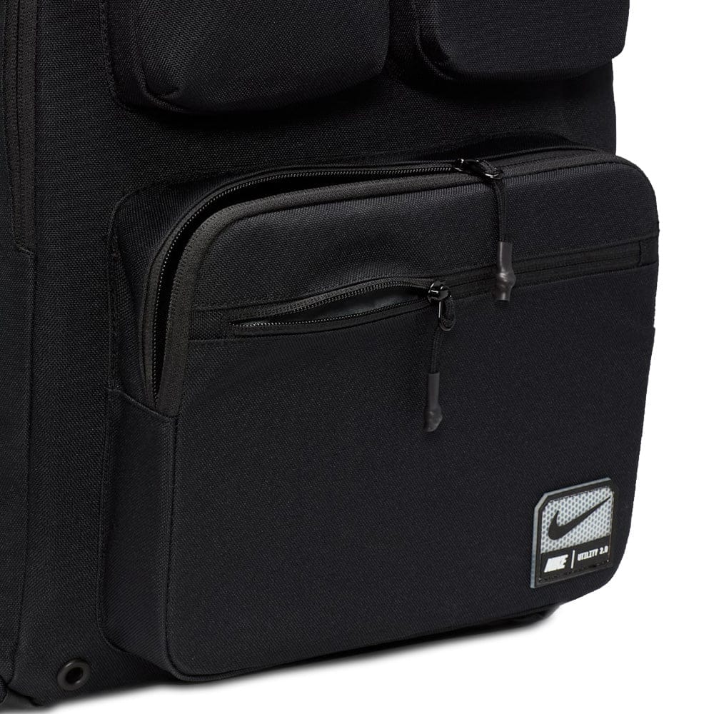 Nike Utility Power Backpack - Black/Black/White - Image 9