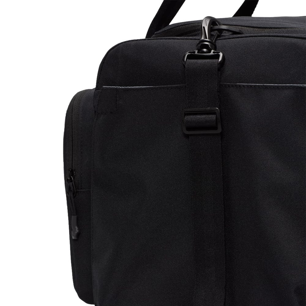 Nike Utility Power Duffel Bag - Black/Black/White - Image 7