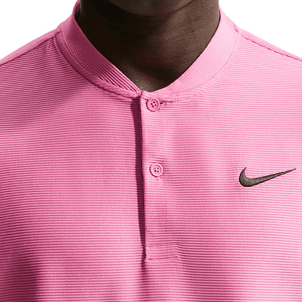 Nike Dri-Fit Velocity Blade Polo Shirt - Peony/Black - Image 3