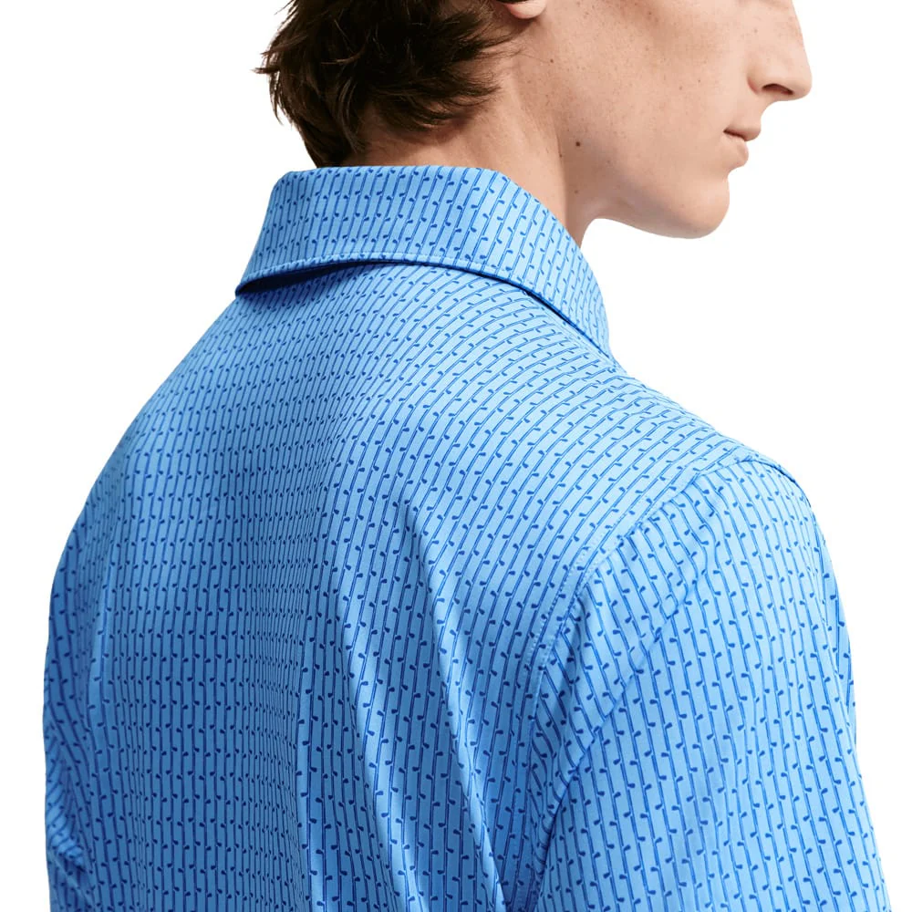 Nike Dri-Fit Velocity Printed Polo Shirt - University Blue/White - Image 5