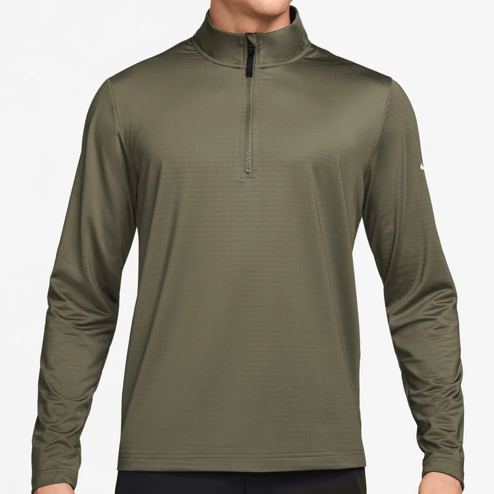 Nike Victory Dri-FIT 1/2-Zip Pullover - Medium Olive/Pale Ivory - Image 2