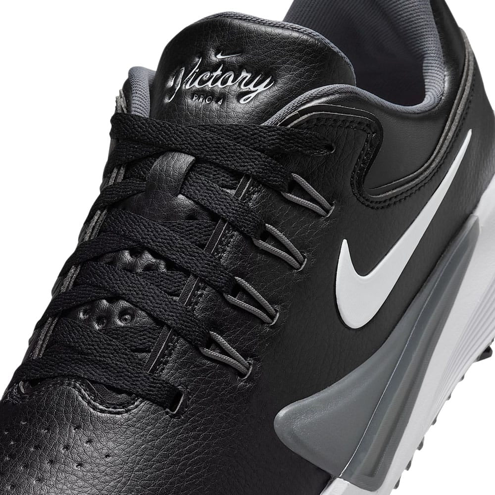 Nike Victory Pro 4 Spiked Waterproof Shoes - Black/White-Iron Grey - Image 6