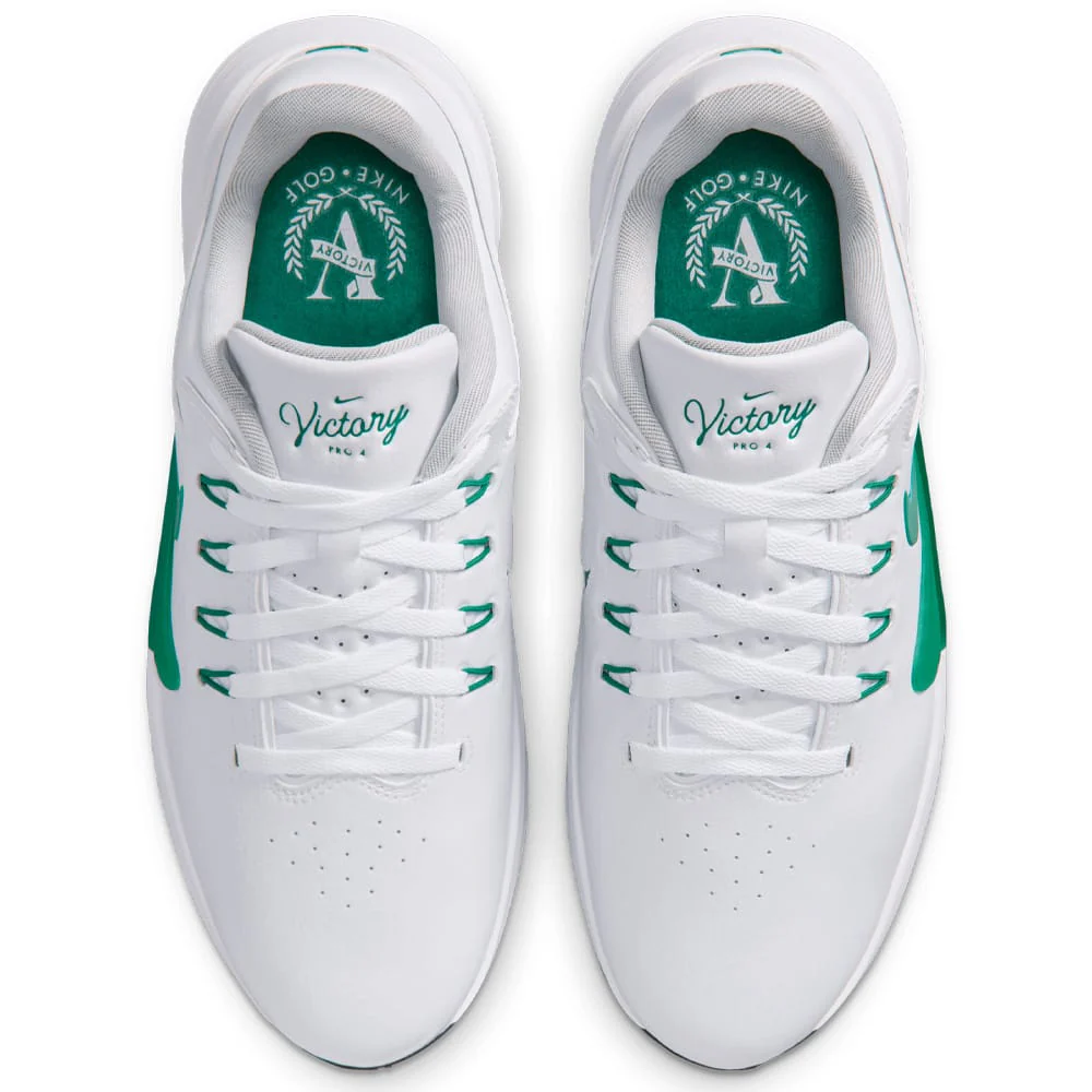Nike Victory Pro 4 Spiked Waterproof Shoes - White/Malachite/Black - Image 10