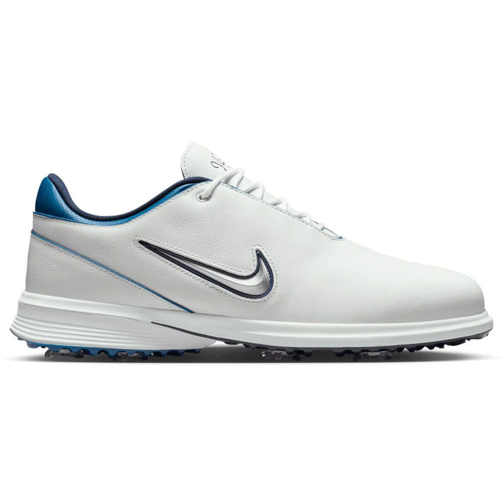 Nike Victory Tour 4 Spiked Shoes - Summit White/Metallic Silver/Court Blue