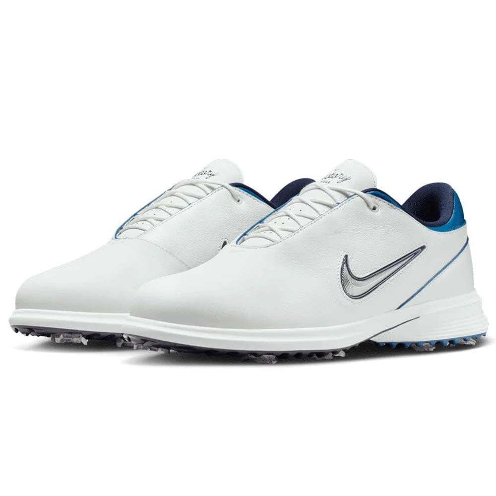 Nike Victory Tour 4 Spiked Shoes - Summit White/Metallic Silver/Court Blue - Image 4