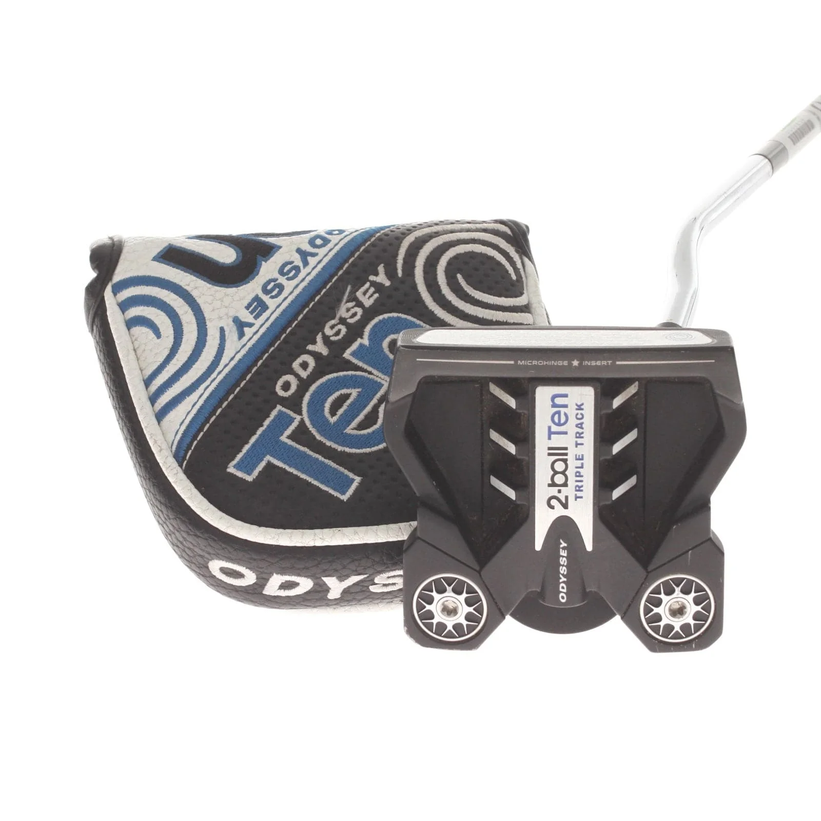 Odyssey 2-Ball Ten Triple Track Mens Right Hand Putter 34" Mallet Stroke Lab - Super Stroke Flatso 2.0