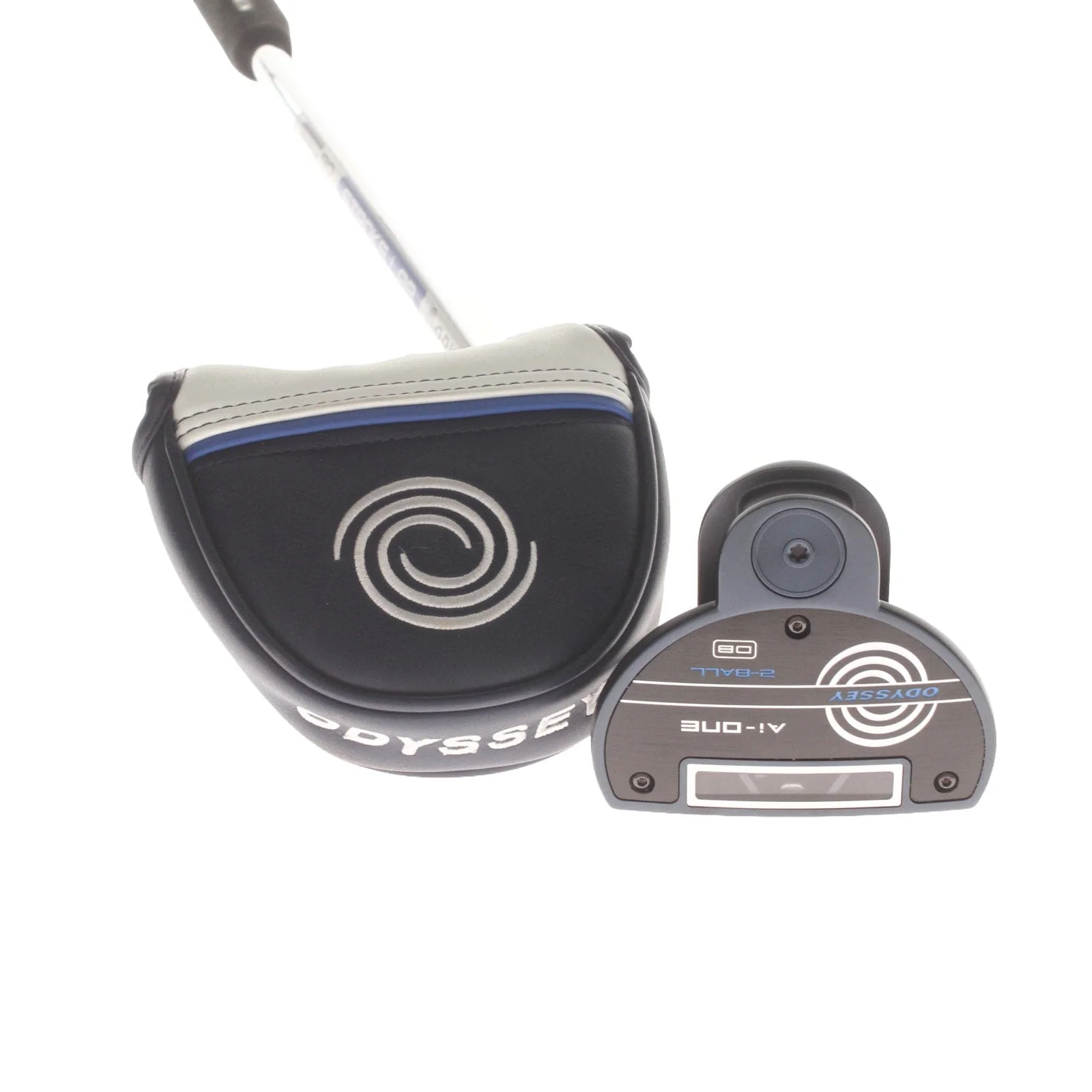 Odyssey Ai-One 2-Ball DB Mens Right Hand Putter 35" Mallet - Lamkin Sink Fit Pistol