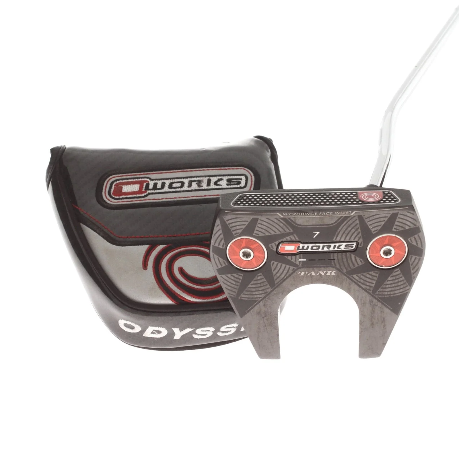 Odyssey O-Works Tank #7 Mens Right Hand Putter 37.5" Mallet - Super Stroke Mid Slim 2.0