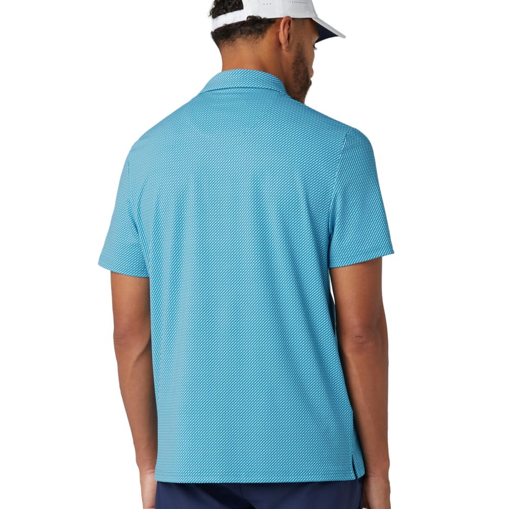 Original Penguin Dimensional "Pete" Tee Twill Print Polo Shirt - Caribbean Sea - Image 4