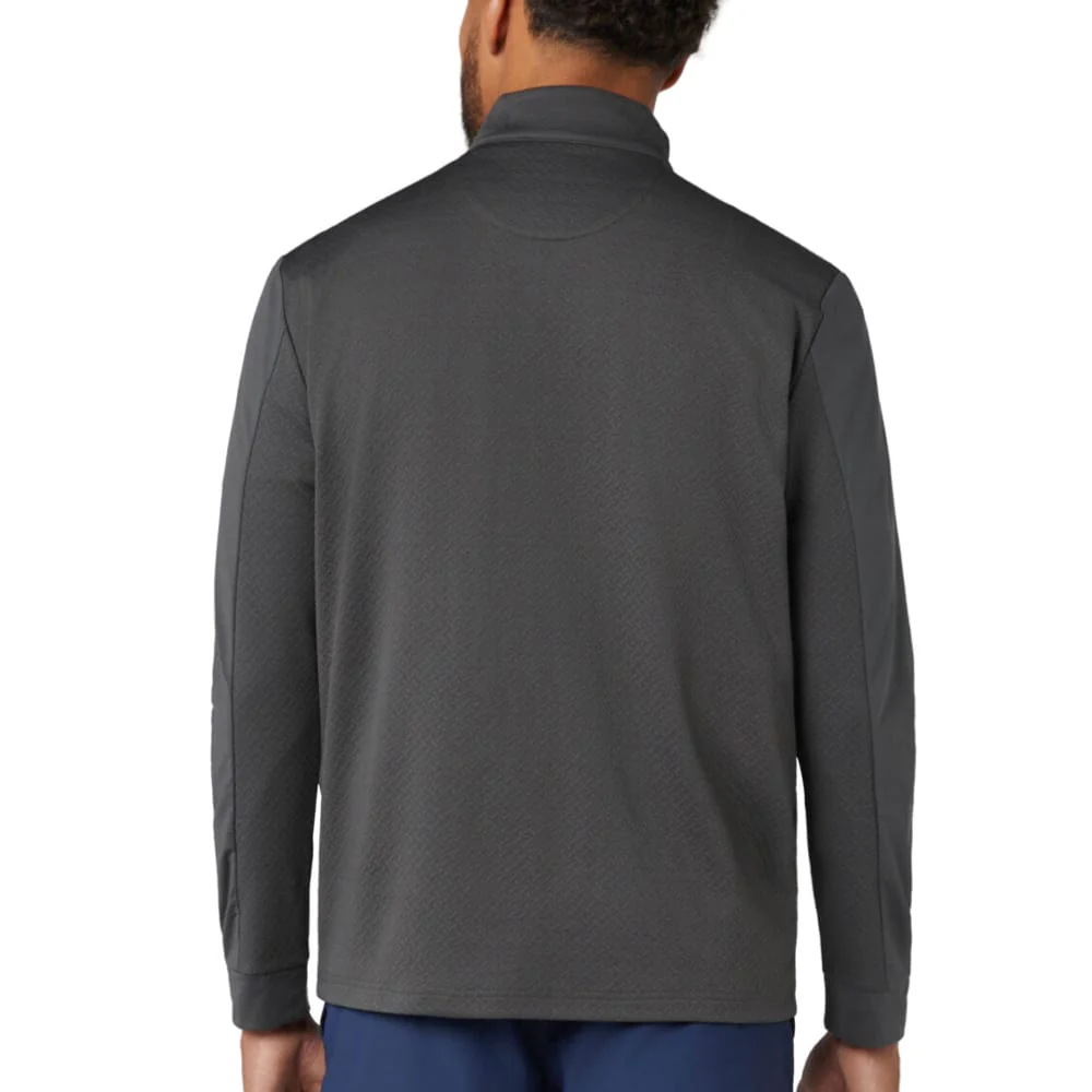Original Penguin Lightweight Mixed Media 1/4 Zip - Asphalt - Image 4