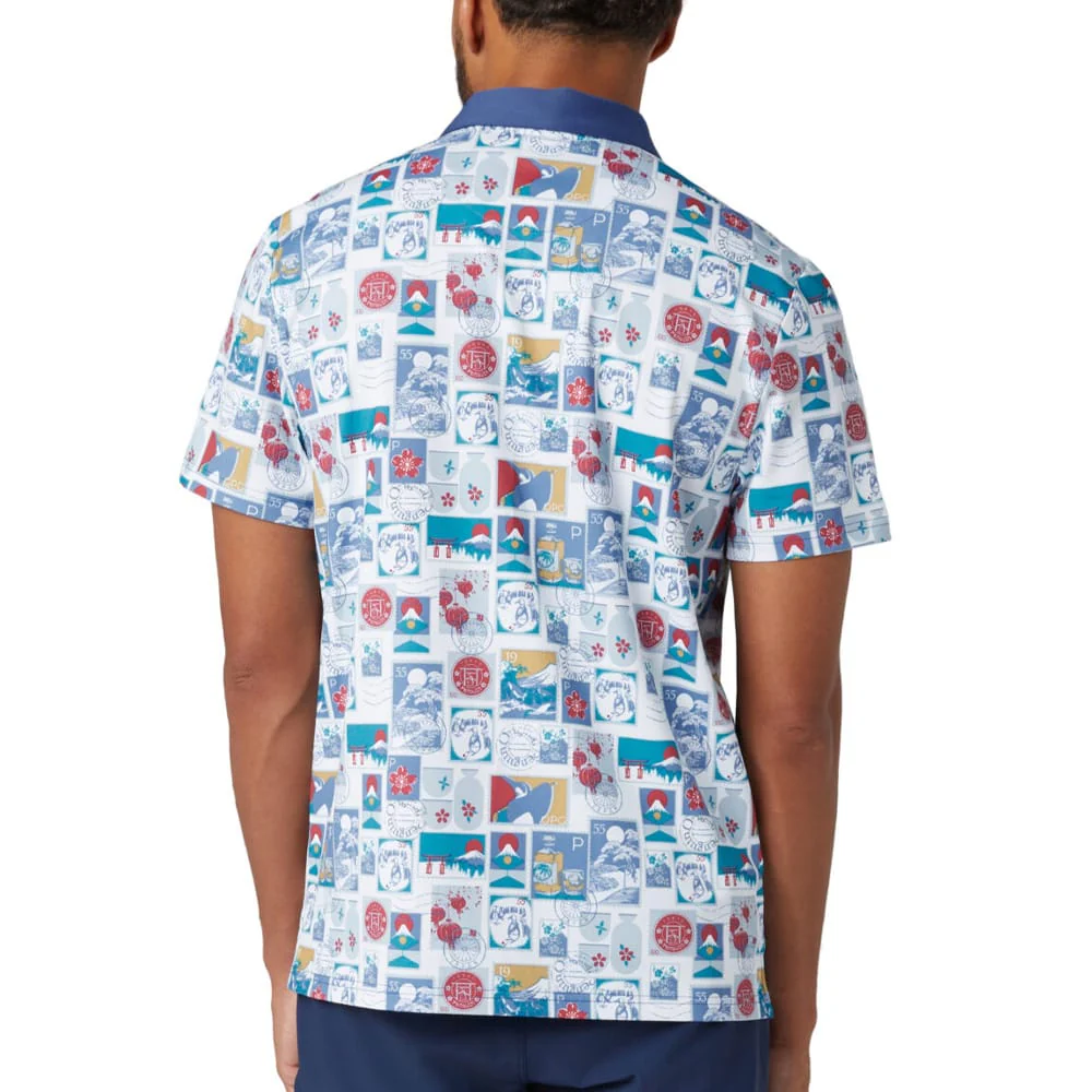 Original Penguin Pete's Stamp Roadmap Polo Shirt - Bright White - Image 4