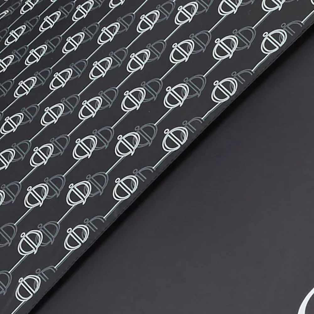 Oscar Jacobson Gio Print Dual Canopy Umbrella - Black - Image 2