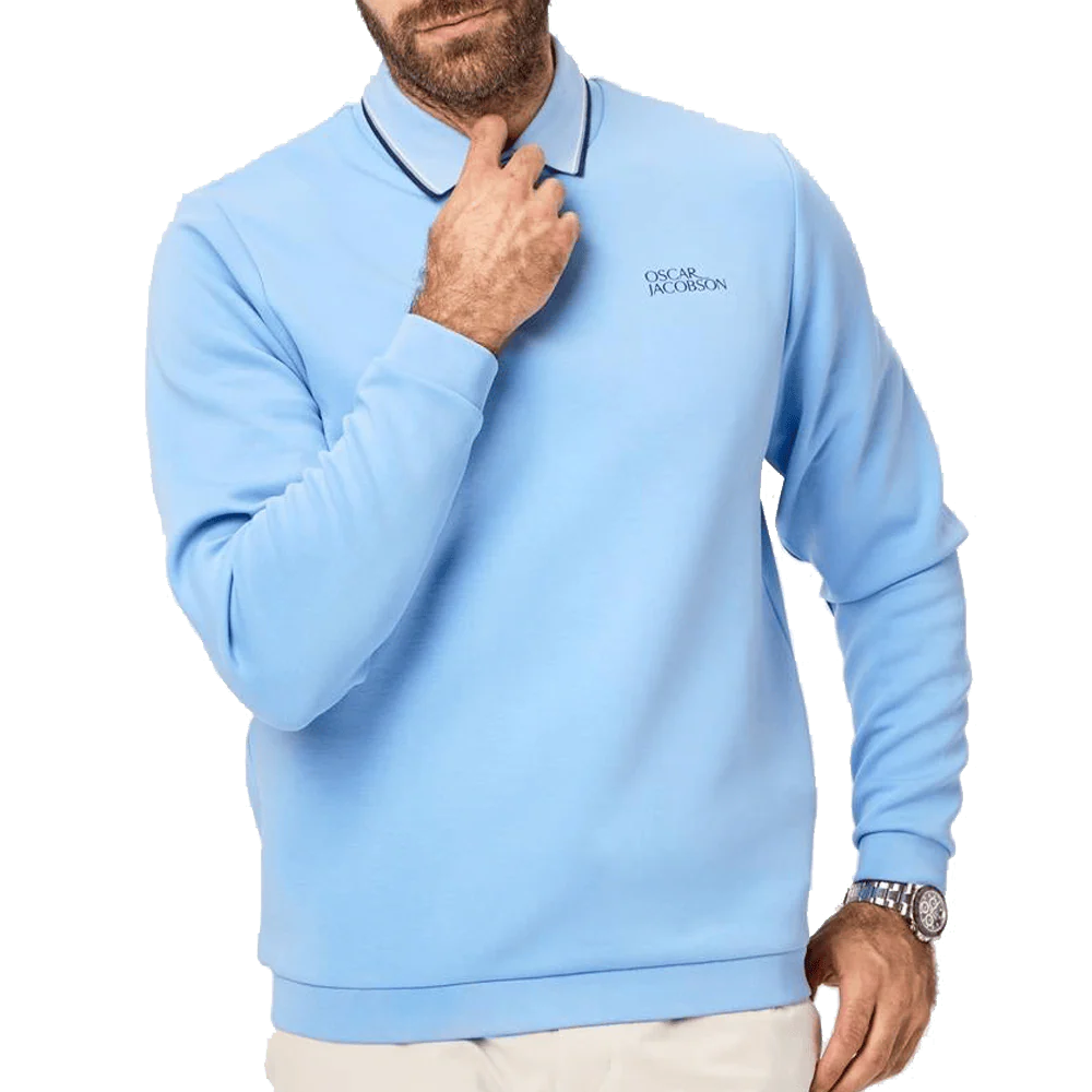 Oscar Jacobson Johnstone Tour Crew Pullover - Dodger Blue - Image 4