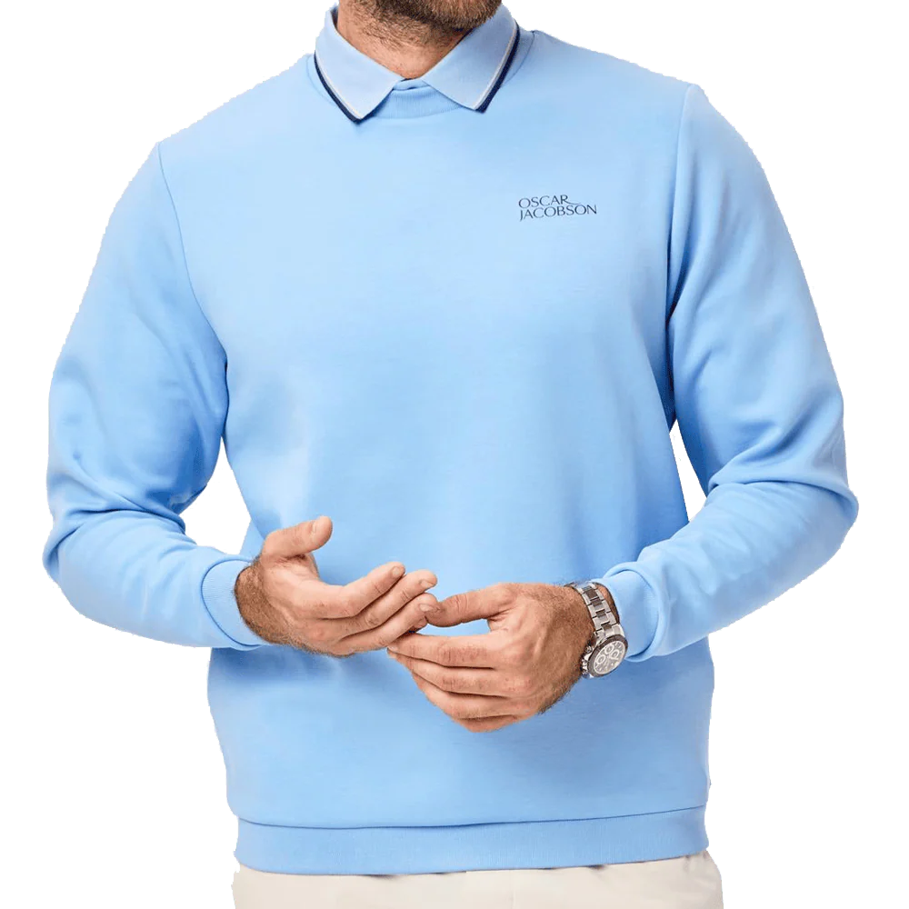 Oscar Jacobson Johnstone Tour Crew Pullover - Dodger Blue - Image 5