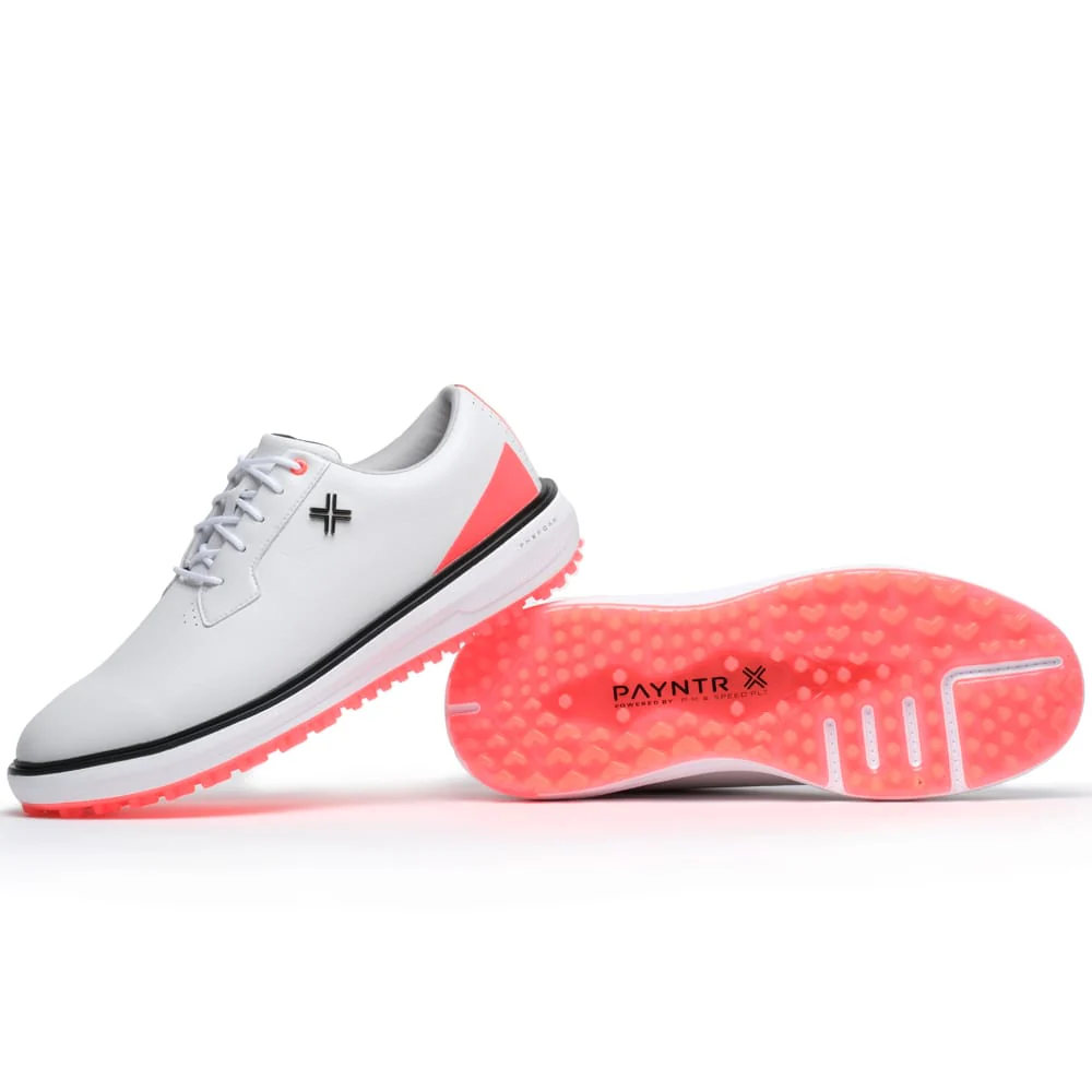 PAYNTR Reserve Classic Waterproof Spikeless Shoes - White/Blaze/Black - Image 8