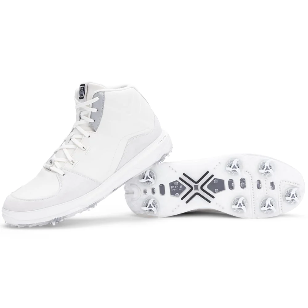 PAYNTR X Sport Mid LE Waterproof Spiked Shoes - White/Black/Metallic Silver - Image 6