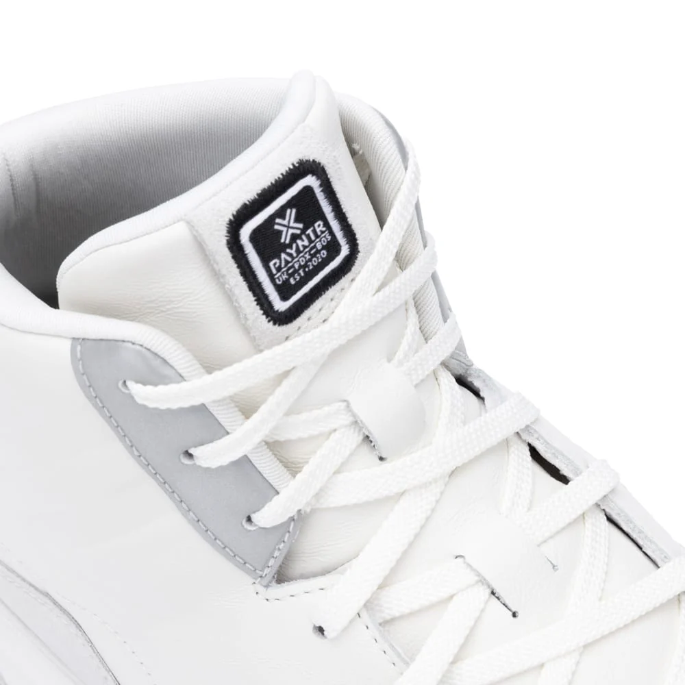 PAYNTR X Sport Mid LE Waterproof Spiked Shoes - White/Black/Metallic Silver - Image 7