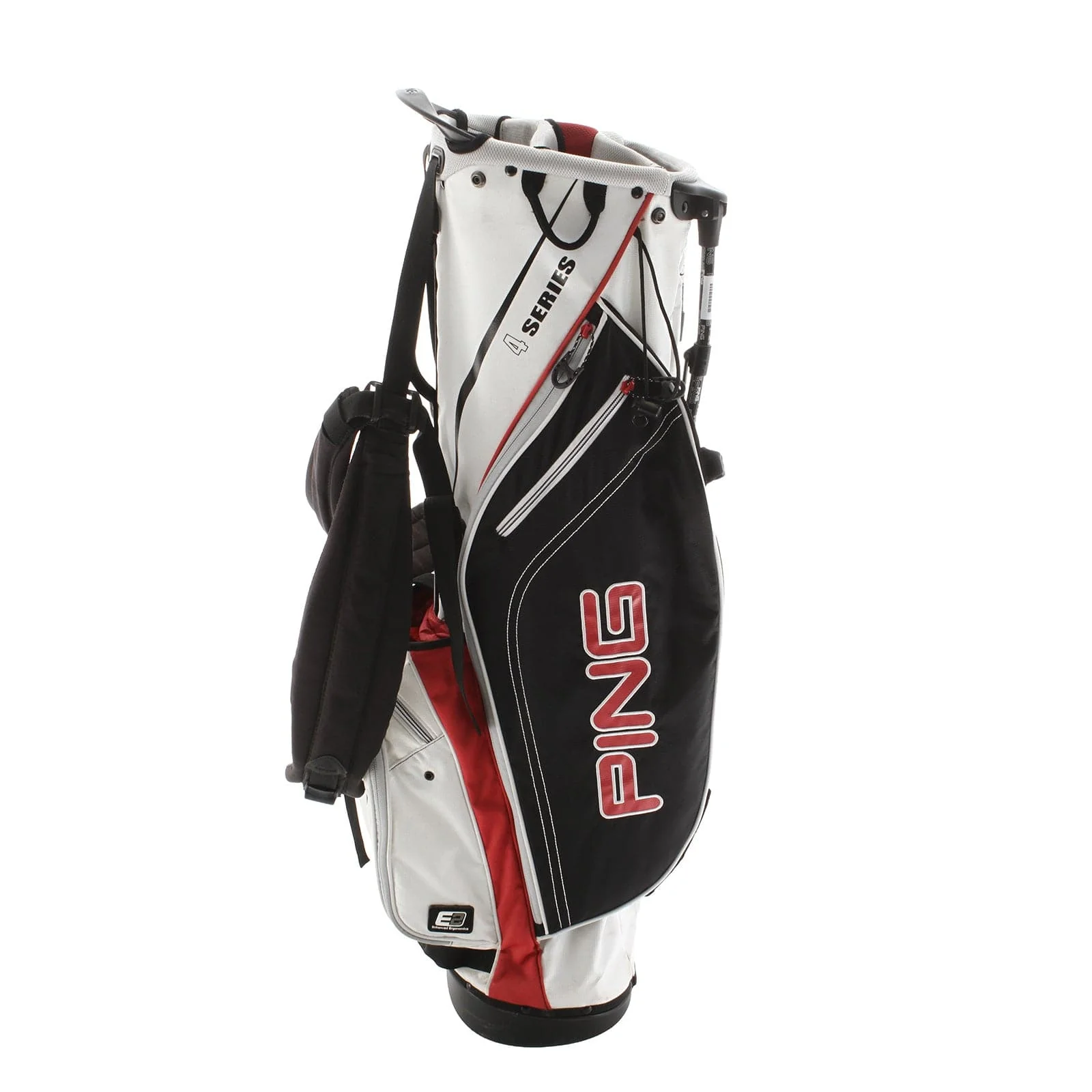 Ping 4 Series Stand Bag - White/Black/Red - Image 2