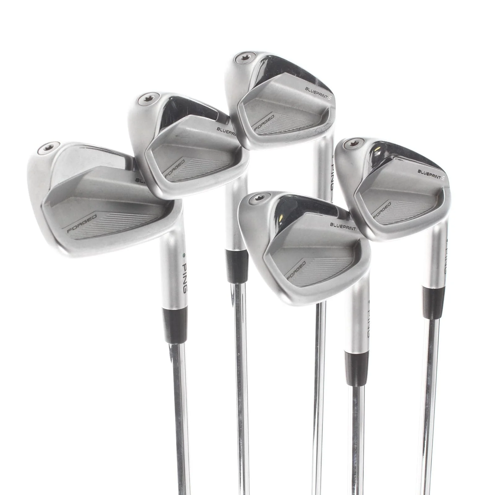 Ping Blueprint S Steel Mens Right Hand Irons 6-PW Green Dot 2* Upright Regular - Dynamic Gold Mid 100 - Image 2
