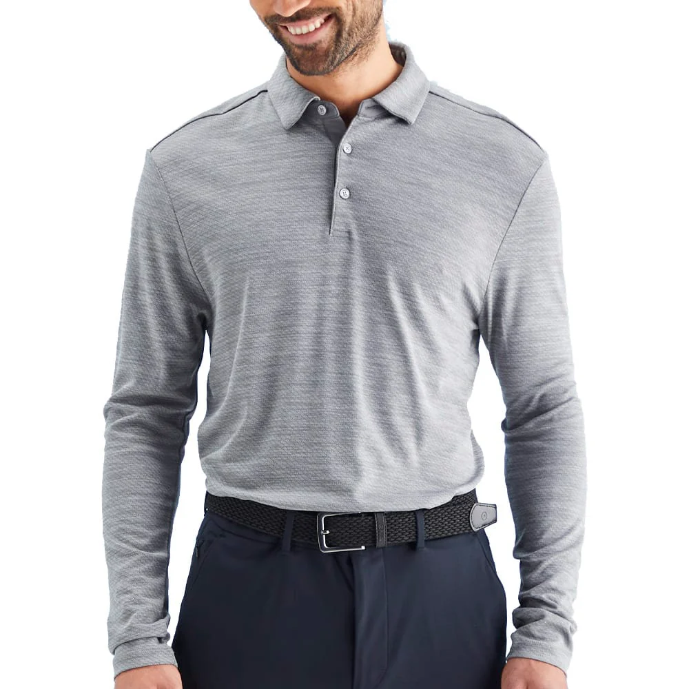 Ping Creek Polo Shirt - Rock Melange - Image 4