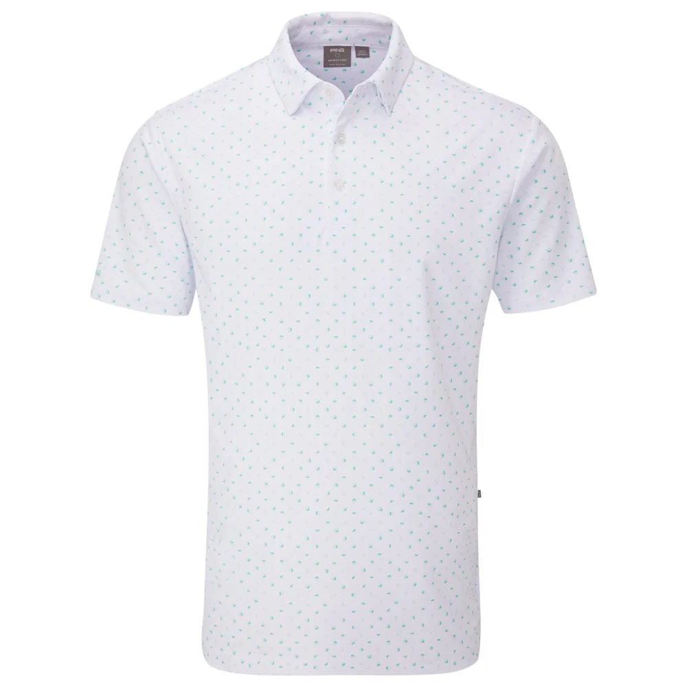 Ping Ephron Polo Shirt - White/Green Bay Multi