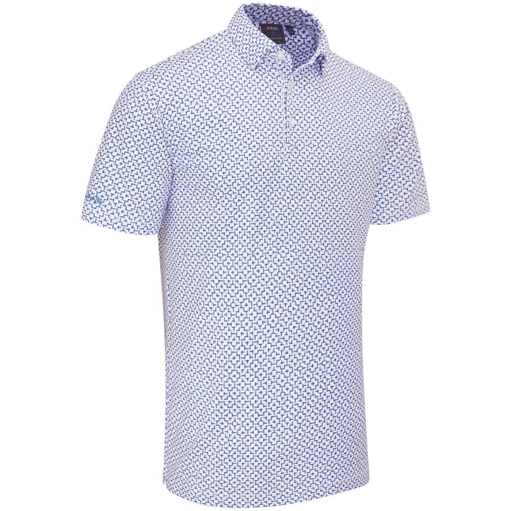 Ping Ephron Polo Shirt - White/Pink Haze Multi - Image 3